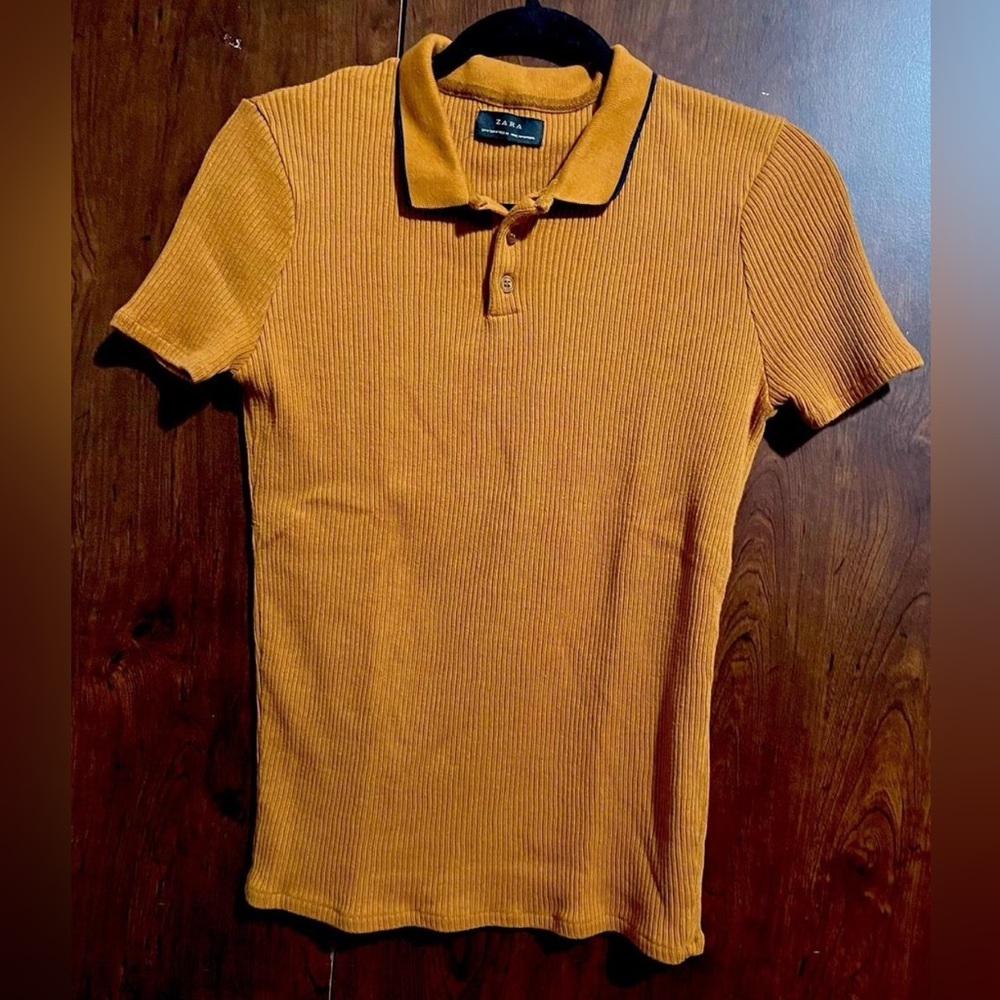 Zara Men's Polo in Rich Orange
